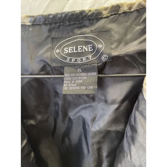 Selene Women's Sport Jacket Long Sleeve Snake Skin Pattern XL Vintage - Picture 4 of 7